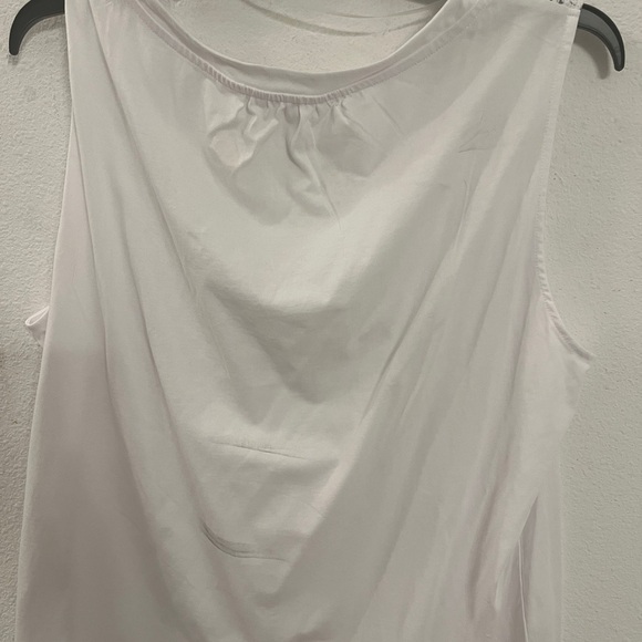 Time and Tru White Crochet Sleeveless Top | Women’s Plus 2X - Picture 7 of 15